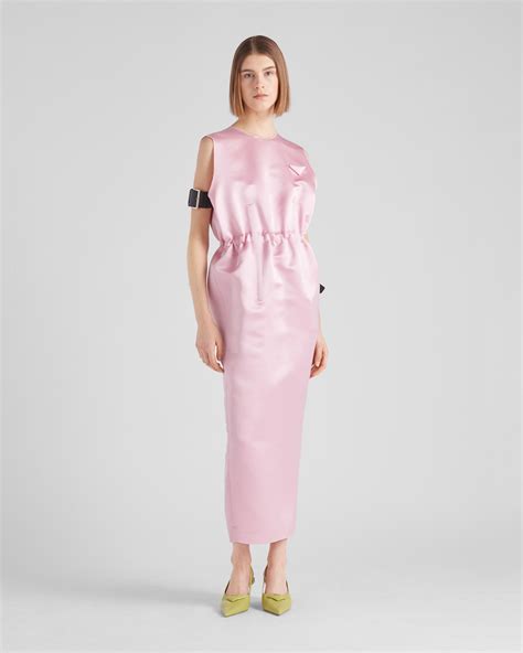 prada pink string dress|Petal Pink Double satin dress .